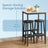 Bar Table - Steel - Black - 60 x 60 x 92 cm