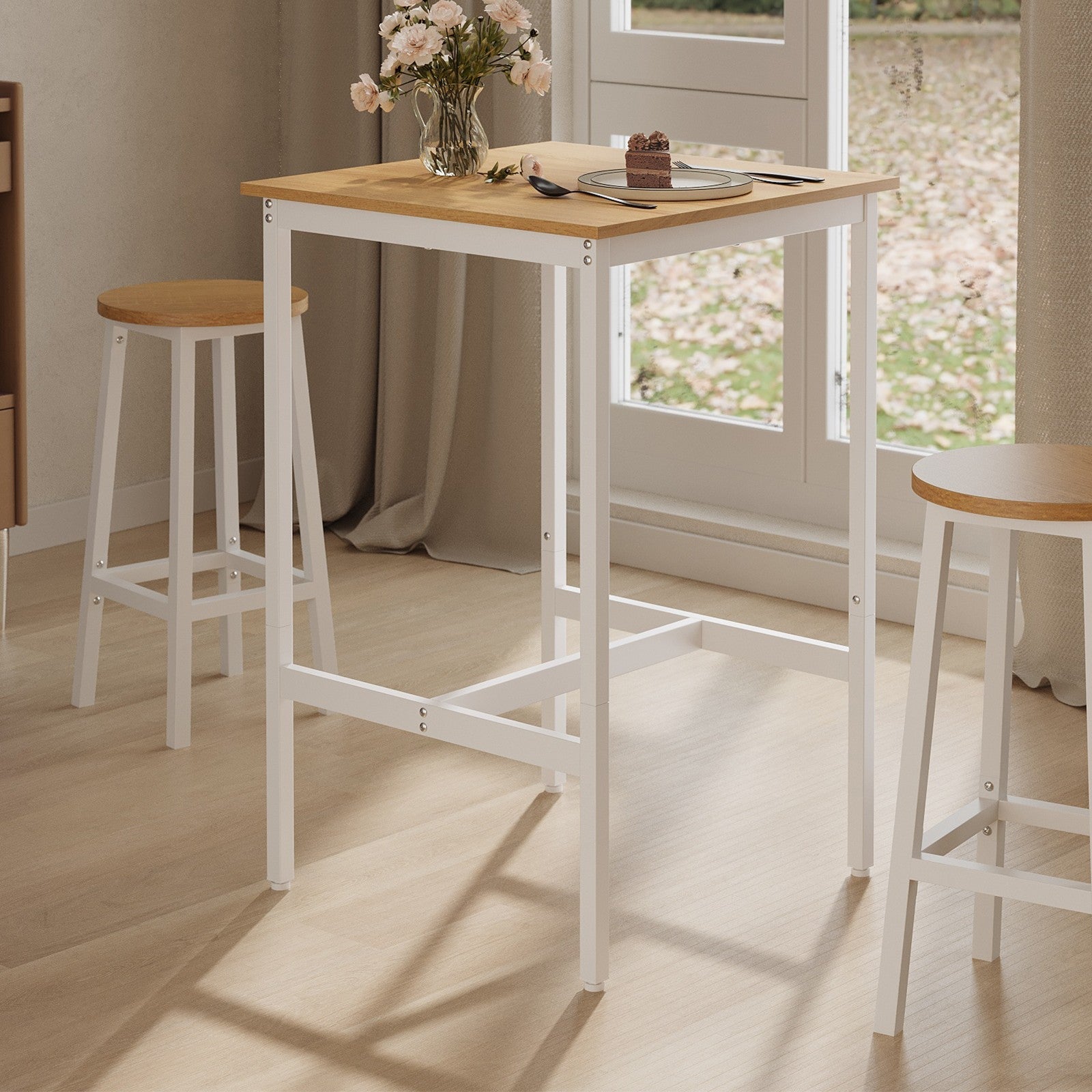 Bar Table - Steel - Black - 60 x 60 x 92 cm