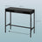 Bar Table - Wood - Ebony Black - Includes Charging Station and Movable Drawer