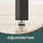 Narrow Bar Table - 120L - Particleboard - Sturdy Metal Frame