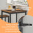 Bar Table - Heavy-Duty Steel - Rustic Brown and Black