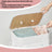Laundry Hamper - Bamboo - White - Foldable with Lid and 3 Handles
