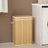 Laundry Hamper - Bamboo - Grey - Removable and Machine Washable with Lid