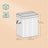 Laundry Hamper - Bamboo - Grey - Removable and Machine Washable with Lid