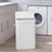 Bamboo Laundry Hamper - 72L - White - With Lid and Handles