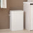 Bamboo Laundry Hamper - 72L - White - With Lid and Handles