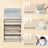 Bamboo Laundry Hamper - 72L - White - With Lid and Handles