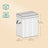 Bamboo Laundry Hamper - 72L - White - With Lid and Handles