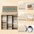 Laundry Hamper - Bamboo - Beige - 150L with Lid and Handles
