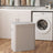 Laundry Hamper - Bamboo - Grey - Removable and Machine Washable with Lid and Handles