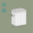 Laundry Hamper - Bamboo - Grey - Removable and Machine Washable with Lid