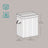 Laundry Hamper - Bamboo - Grey - Removable and Machine Washable with Lid
