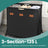 Laundry Sorter - 4 Sections with Labels - Fabric - Ink Black