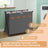 Foldable Laundry Basket - Fabric - Grey - 155 L Capacity with Customizable Labels