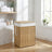 Triple Laundry Hamper - Oxford Fabric and Polyester - Grey - with Lid