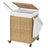 Rolling Laundry Hamper - Handwoven Rattan-Style - Natural - 120L Capacity with Removable Liner and Lid