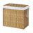 Clothes Basket - Metal Frame and Plastic Rattan - Natural