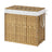 Clothes Basket - Metal Frame and Plastic Rattan - Natural