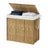 Clothes Basket - Metal Frame and Plastic Rattan - Natural