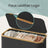 4-Compartment Clothes Hamper - Steel - Black - with Lid