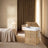 Laundry Basket - Synthetic Rattan - Natural - Foldable with Lid and Removable Liner