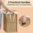 Laundry Basket - Synthetic Rattan - Natural - Foldable with Lid and Removable Liner