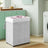 Laundry Basket - Synthetic Rattan - Natural - Foldable with Lid and Removable Liner