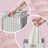 Laundry Basket - Synthetic Rattan - Natural - Foldable with Lid and Removable Liner
