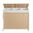 Laundry Hamper - Fabric - Natural Beige - 3-Section with Removable Liner and Lid