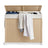 Laundry Hamper - Fabric - Natural Beige - 3-Section with Removable Liner and Lid