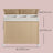 Laundry Hamper - Fabric - Natural Beige - 3-Section with Removable Liner and Lid