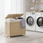 Laundry Hamper - Fabric - Natural Beige - 3-Section with Removable Liner and Lid