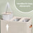 Large Laundry Hamper - 170L - Polyester Fabric - 3-Compartment Design