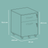Lockable File Cabinet - Metal - Black - 2 Drawers with Wheels and Adjustable Hanging Rails
