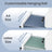 Mobile Locking Filing Cabinet - MDF and PVC - White - with 2 Drawers