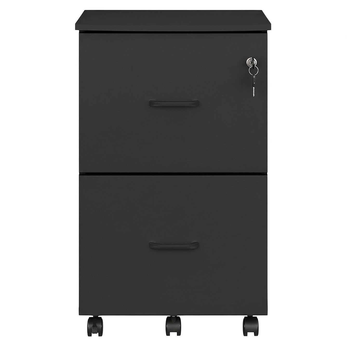 2-Drawer Filing Cabinet - 42L - Particleboard - Mobile Printer Stand