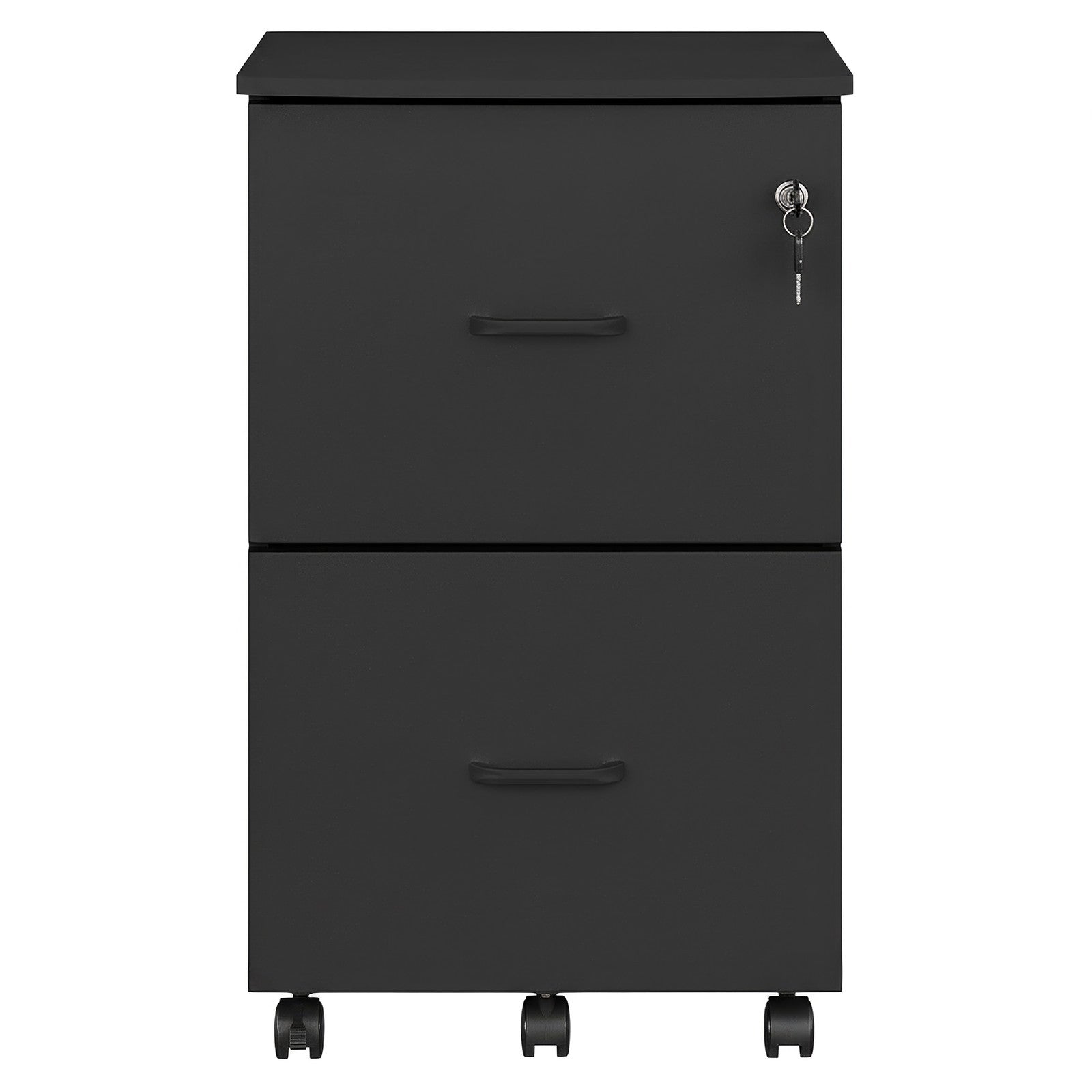 2-Drawer Filing Cabinet - 42L - Particleboard - Mobile Printer Stand