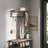 Wall-Mounted Coat Rack - Metal - Industrial Gray - With 5 Removable Hooks and Floating Shelf