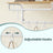 Wall-Mounted Coat Rack - Metal - Industrial Gray - With 5 Removable Hooks and Floating Shelf