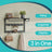 Wall-Mounted Coat Rack - Wood - Oak and White - 10 Removable Hooks with Shelf