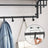 Wall-Mounted Coat Rack - Wood - Oak - 5 Removable Hooks with Floating Shelf