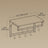 Wall Coat Rack - 8 Hooks with Shelf - Wood - Rustic Brown and Black
