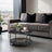 Coffee Table - Tempered Glass - White and Black