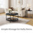 Coffee Table - Tempered Glass - White and Black