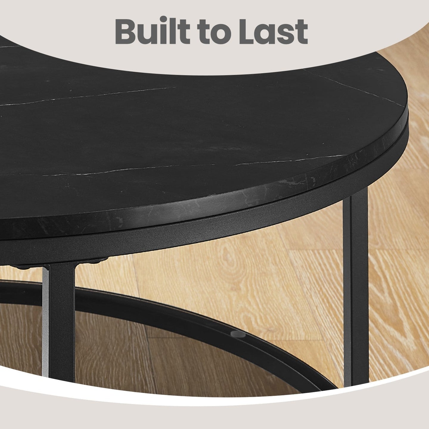 Coffee Table - Tempered Glass - White and Black