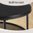 Coffee Table - Tempered Glass - White and Black