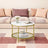 Coffee Table - Faux Marble - Round