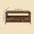 Coffee Table - Wood - Rustic Brown and Black