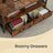 Coffee Table - Wood - Rustic Brown and Black