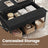 Lift-Top Coffee Table - Wood - White - Open and Hidden Storage with X-Shaped Bars